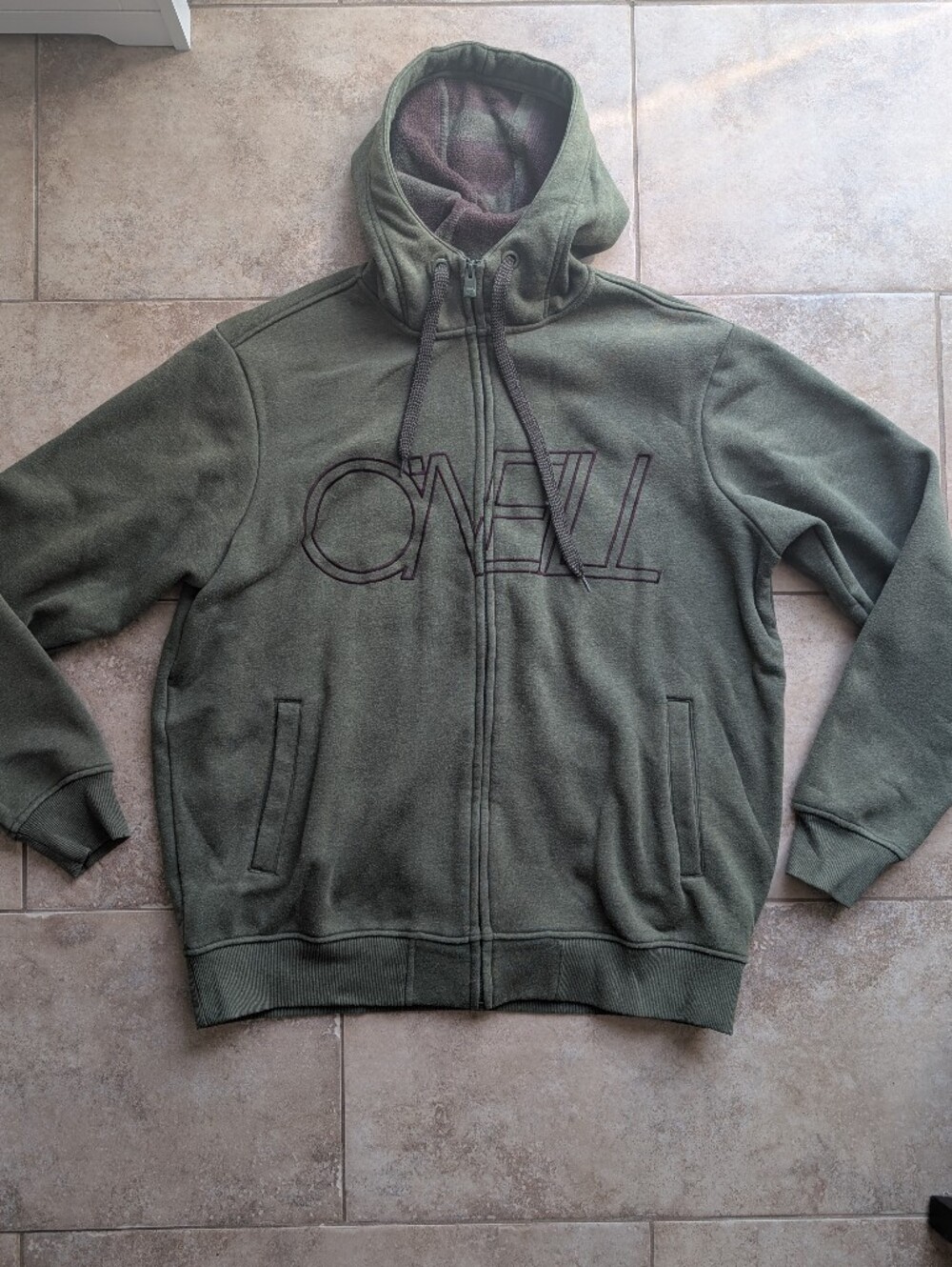 Army Green Zip-up O'Neill Hoodie